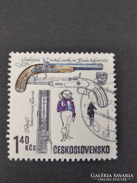 Csehszlovákia, 1969, történelmi lőfegyverek, 1,40 korona