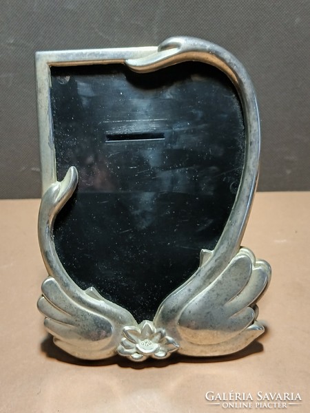 Silver-plated art nouveau picture frame, negotiable design