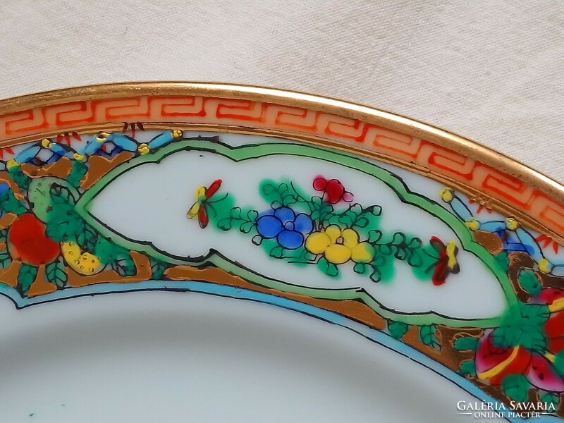 Hand enamel painted Chinese jingdezhen porcelain plate bowl Chinese scene 21 cm