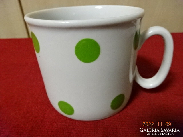 Zsolnay porcelain, mug with green spots. He has! Jokai.