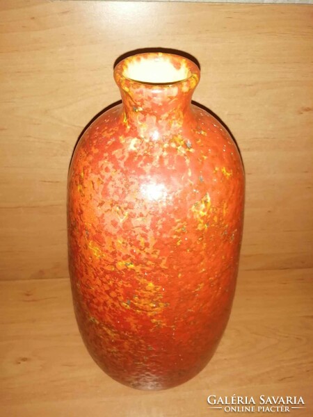 Retro Tófej kerámia váza - 35 cm magas