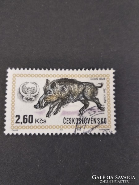 Czechoslovakia 1971, Budapest hunting license, closing value