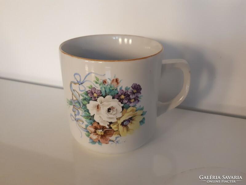Old flawless Zsolnay porcelain mug