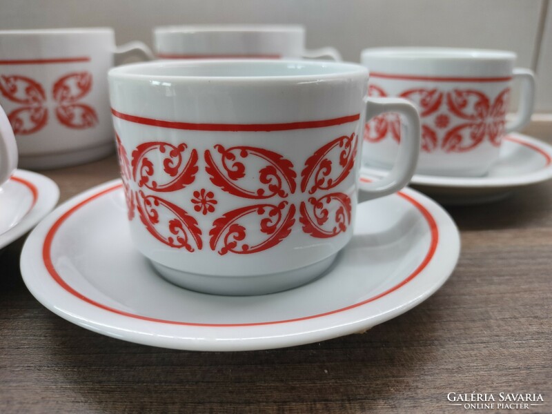 Zsolnay stylized decorative mugs and coffee sets