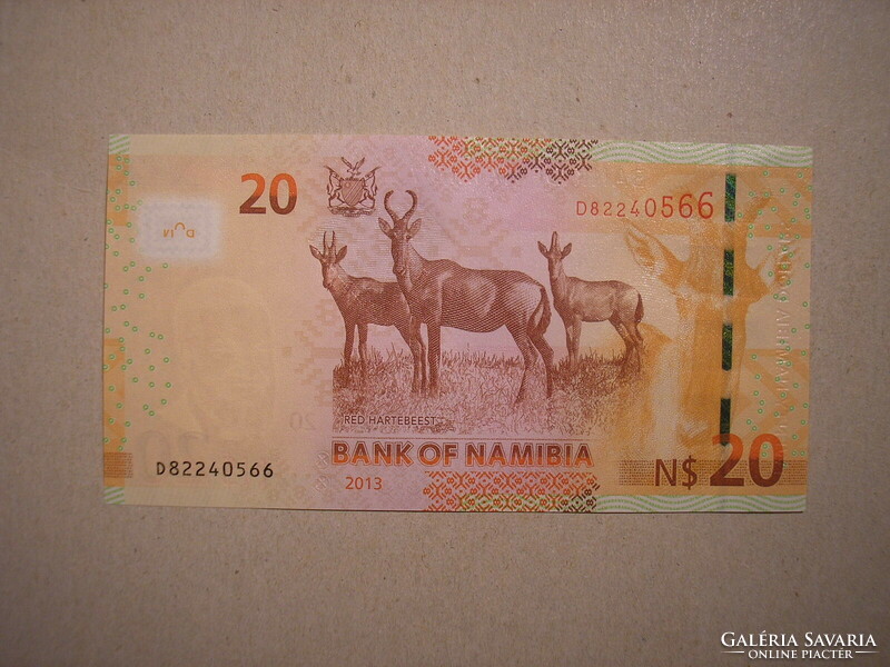 Namíbia-20 Dollas 2013 UNC