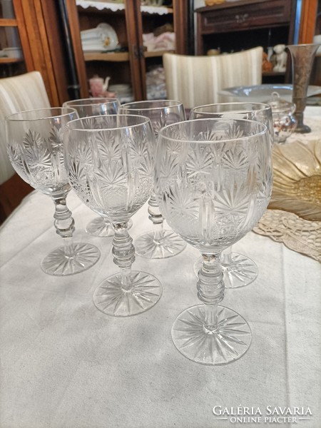 Exclusive 6 crystal glasses 18.5 cm