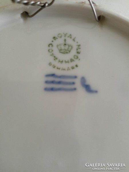 Royal Copenhagen Dán porcelán fali tányér  12.000