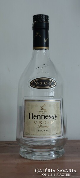 Original French Hennessy vsop privilege cognac cognac glass bottle - with cork stopper, 25 cm high