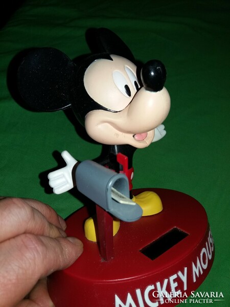 Retro autós napelemes DISNEY Miki egér MIckie Mouse figura nagyon szép 18 cm képek szerint