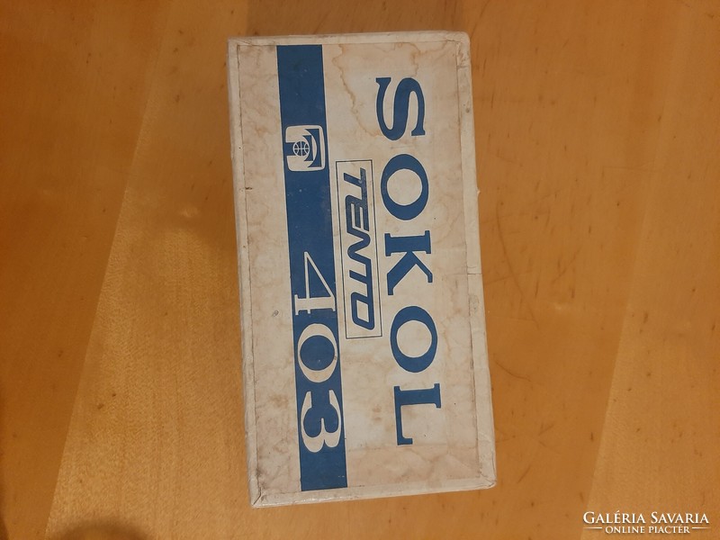 Retro Sokol Tento Rádió 403 felirat üres doboz Mérete : 24 x 12,5 x 6,5 cm)