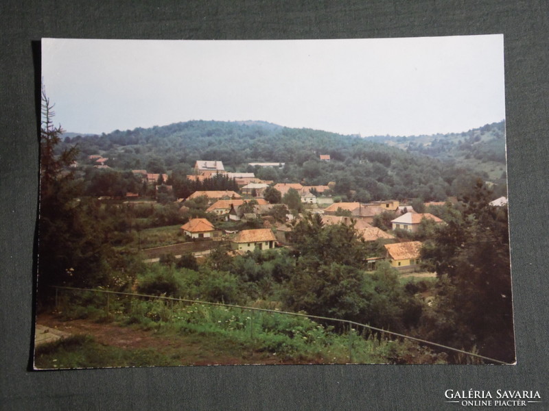 Képeslap,Postcard, Mátraszentistván, falu látkép részlet, 1980-