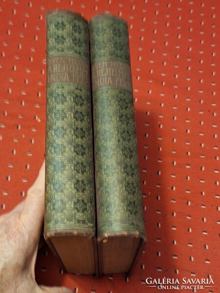 Iconic antique travel guide to mysterious India by Sven Hedin i-ii 1912 very nice!!!