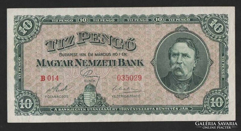 1926 10 pengő EF.