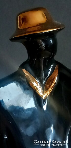 Hatalmas Art deco 24K arany kézi készítésű szobor ALKUDHATÓ