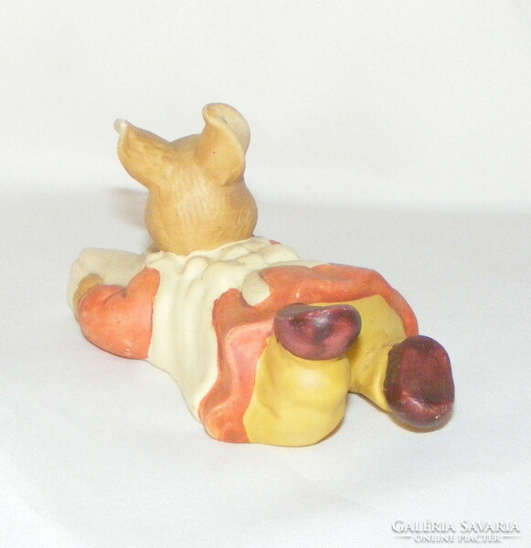 Porcelain bunny figure Easter decoration