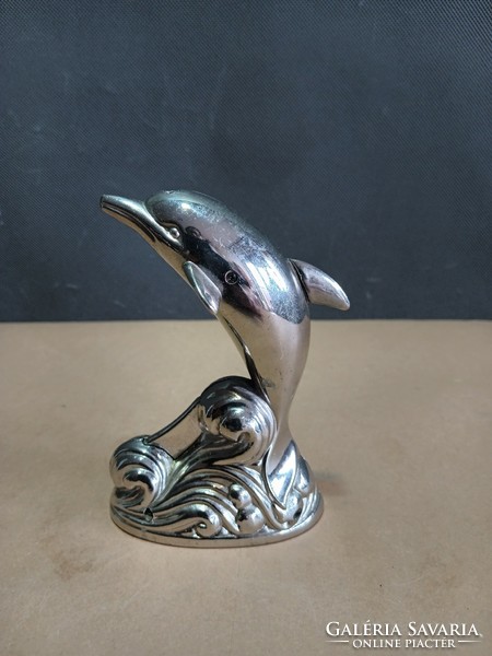 Art-deco modern dolphin table lighter. Negotiable.