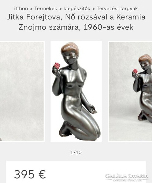 Huge marked: jitka forejtova art deco woman statue. Negotiable