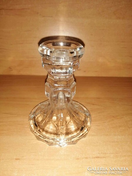 Glass candle holder 10 cm high (27/d)