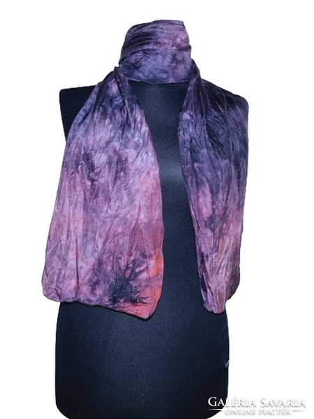 Women's silk scarf 155x25 cm. (7195)