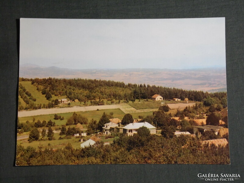 Képeslap,Postcard, Mátraszentlászló , falu látkép részlet, 1980-