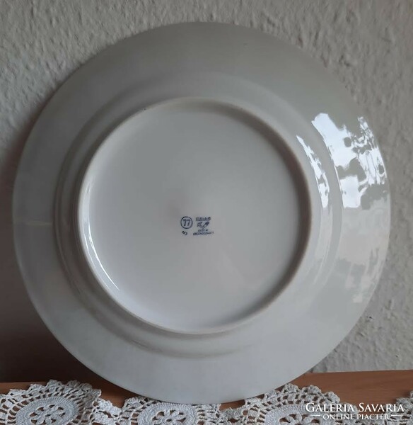 Epiag Czechoslovak porcelain plate / decorative plate, with flower pattern decor. - Flawless