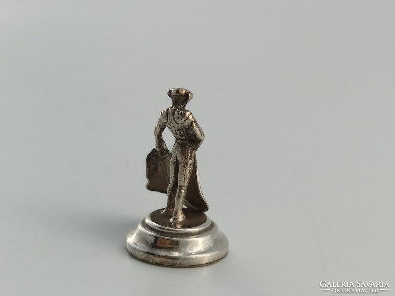 Silver figurine, bullfighter