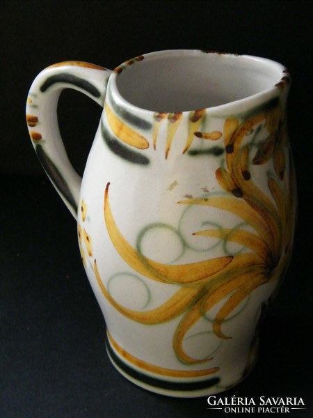 Vintage Keraluc Quimper French ceramic jug