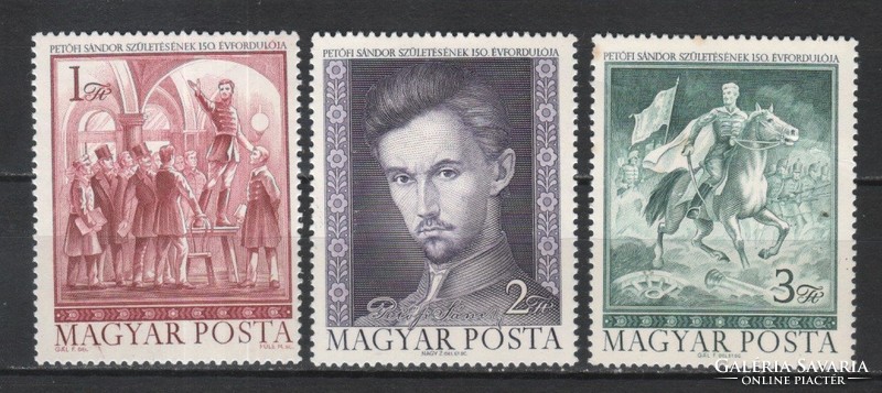 Magyar Postatiszta 2168 MBK 2846-2848  Kat. ár   200 Ft