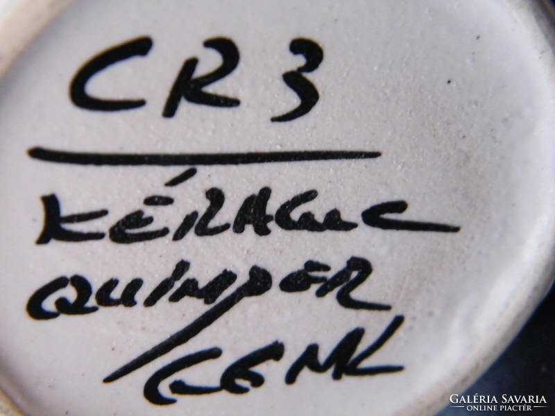 Vintage Keraluc Quimper French ceramic jug