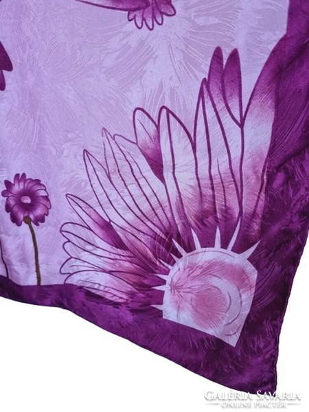 Silk vintage women's scarf 85x85 cm. (7161)