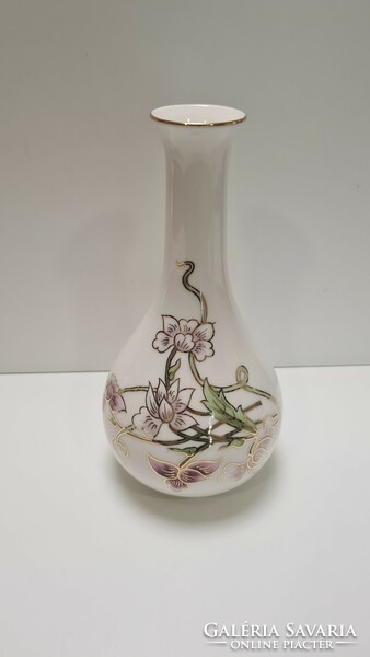 Zsolnay spring pattern vase 21 cm #1890