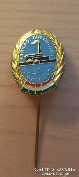 Sárvár sugar factory 25-year tribal guard badge