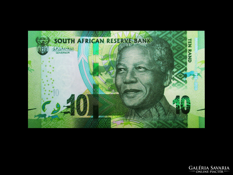 UNC - 10 RAND - "MANDELA 100" BANKJEGY - 2018 - Olvass!