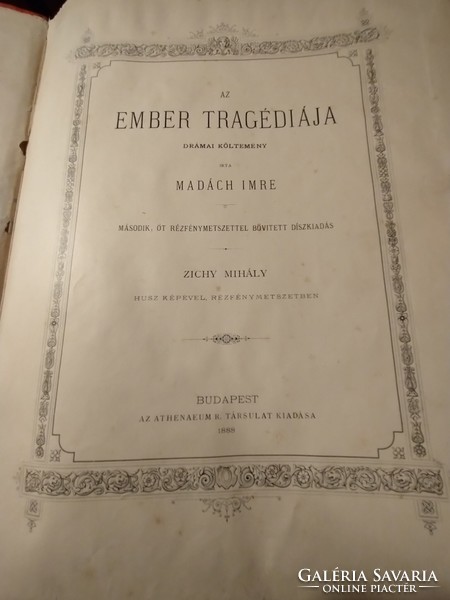 Imre Madách: the tragedy of man, second edition, 1888