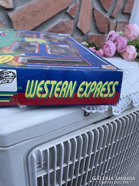 Western Expressz játék mozdony sín vasút  nosztalgia darab gyűjtői szépség