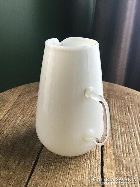 Old dzbanuszek Jena glass small jug from 1970
