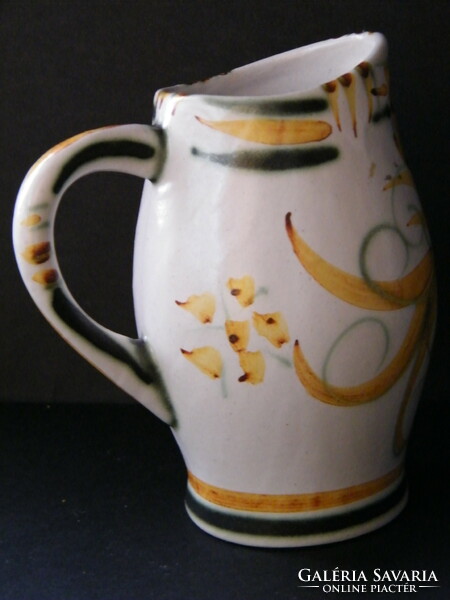 Vintage Keraluc Quimper French ceramic jug