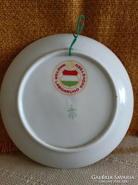 Hóllóháza porcelain wall bowl/ folk souvenir, marked mlsz 3700 ft