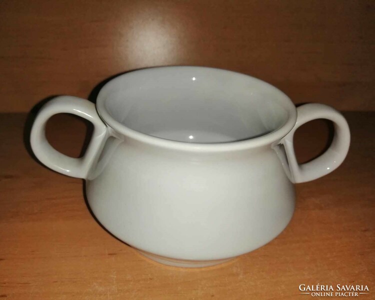 Porcelain bowl and plate with tomato soup inscription (20/d)