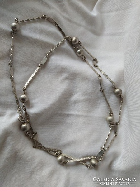 Csodás és ritka antik hosszú bogyós ezüst nyaklánc