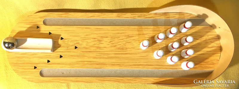 ÚJ bowling játék asztali dobozában fa