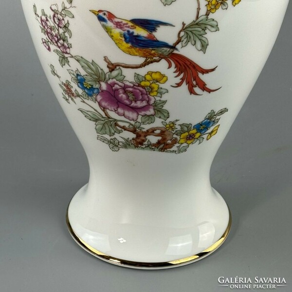 Hollóháza large colorful bird and flower vase