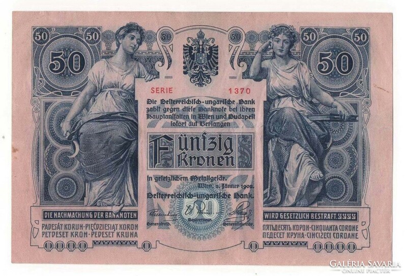 1902 50 korona EF.