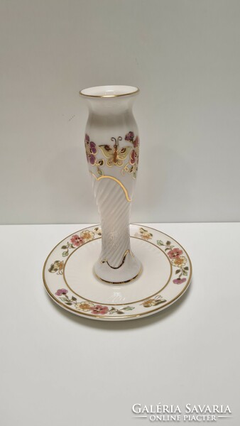 Zsolnay butterfly candle holder #1903