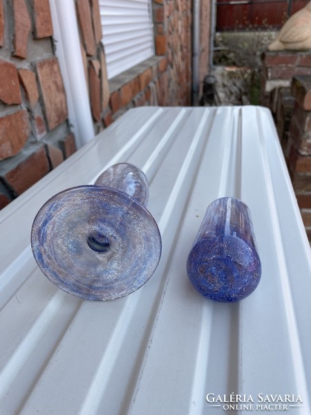 Ritka talpas és röviditalos repesztett Fátyolüveg fátyol karcagi berekfürdői üveg pohár Gyűjtői