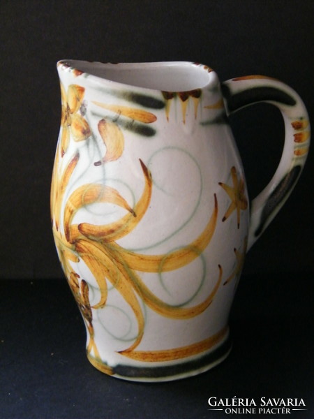 Vintage Keraluc Quimper French ceramic jug