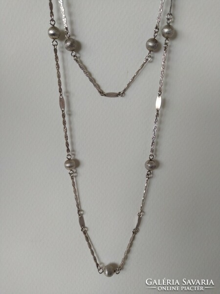 Csodás és ritka antik hosszú bogyós ezüst nyaklánc