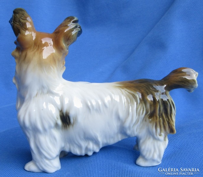 Ens porcelain dog marked, 9.5 cm high