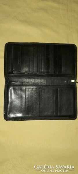 Retro crocodile leather file holder 23x12cm inside paper money travel ticket etc. Holder wallet 10x8cm