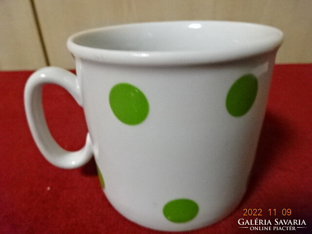 Zsolnay porcelain, mug with green spots. He has! Jokai.